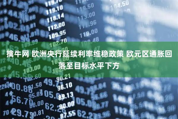 擒牛网 欧洲央行延续利率维稳政策 欧元区通胀回落至目标水平下方